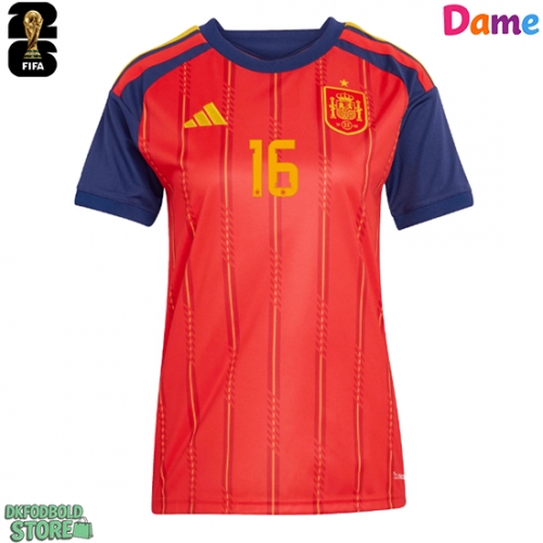 Spanien Rodri Hernandez #16 Replika Hjemmebanetrøje Dame VM 2026 Kortærmet